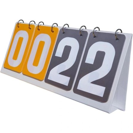 4-sifret Vendbar Resultattavle Bærbar Sportsresultatteller Bordresultattavle for Basketball Tennisballspill Biljardspill