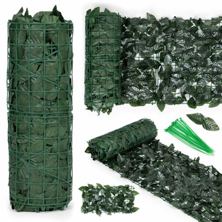 Kunstig hæk 300x50 cm efeugrøn maskeringsvæg 300x50 cm