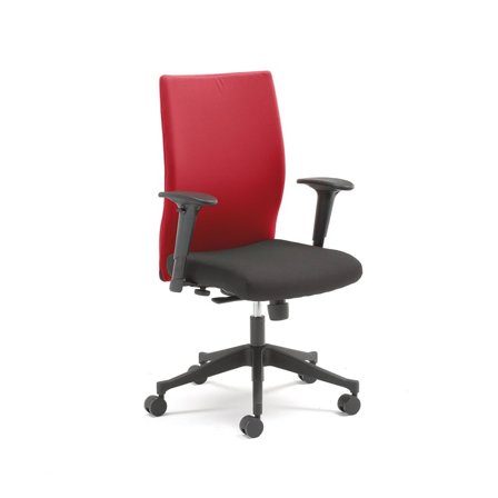 Modern office chair MILTON, red back