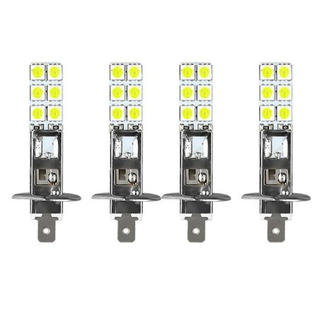 4 stk. H1 6000k Super Hvide 80w LED-forlygter Kit Tågelygter