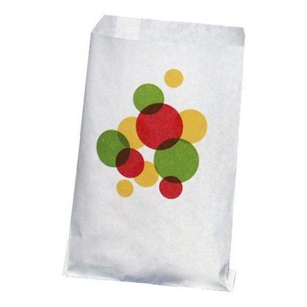 /Hc/100-Pack - Godispåsar Retro - Påsar för Godis Vit