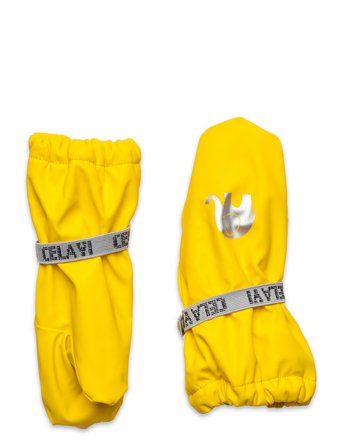 CeLaVi Padded Pu-Mittens - Yellow - 104-116