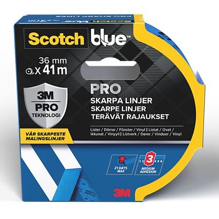 SCOTCH Maskeringstape 2093 36mmx41m for skarpe malekanter