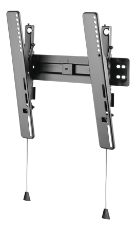 Deltaco Office ARM-0152 - Ultra-Slim - brakett - tipping - for LCD TV / kurvet LCD TV - matt svart