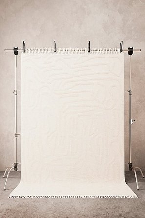 Jotex - Baumwollteppich 200 x 300 Cm Baumwolle Einfarbig CORBIE - Kaufen Baumwoll- und Flickenteppiche bei Jotex