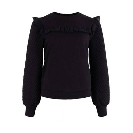 Anna Van Toor Sweat , Zwart , Dames , Maat: S