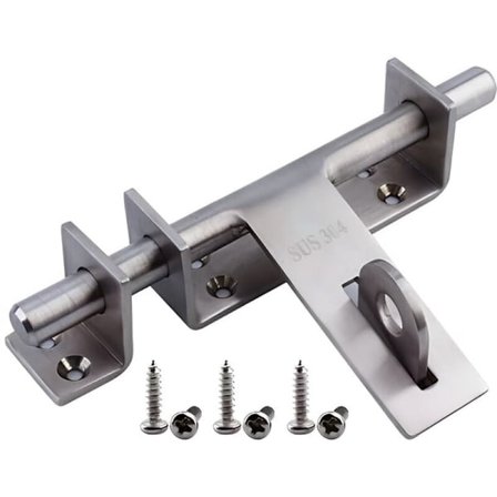 Skyvelås i rustfritt stål - Slitesterk og sterk for hagedører