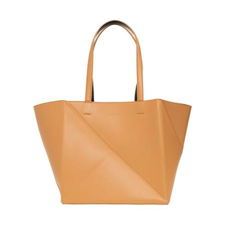 Nanushka, Origami shopper bag Bruin, Dames, Maat:ONE Size,leer