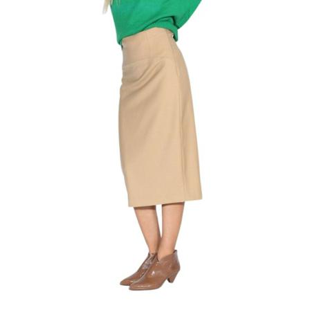 Twinset - Midikjolar - Beige - Dam - Storlek: S, Dam, Storlek: S