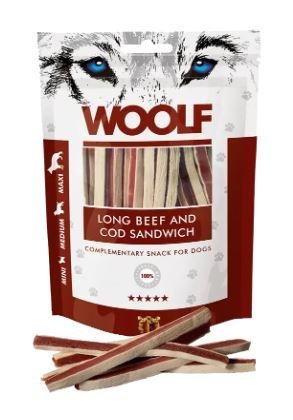 Woolf Sandwich Storfe og Torsk - 100g