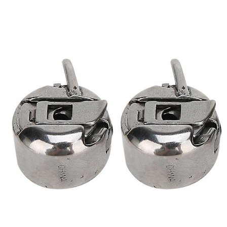 2 stk. Metal Spolehus til Omvendt Syning, Symaskinetilbehør, Husholdningsmaskiner til Singer