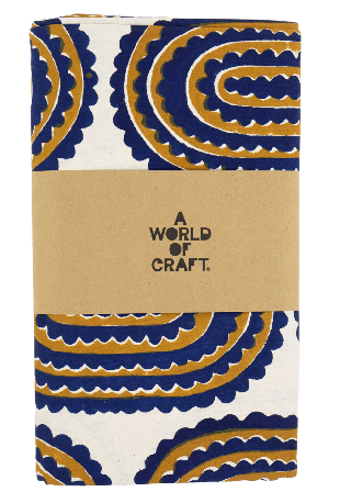 A World of Craft Gear Duk 140X260 cm Bordstextil Blå