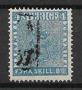 Sverige 1855 - AFA 2 - Stemplet