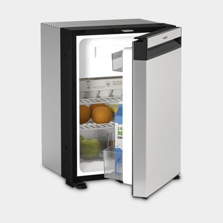 Kylskåp med kompressor Dometic NRX 35S, 12V / 24V, dörr, 32 liter (varav 4.4 liter frysfack), silver frontpanel (rostfritt stål)