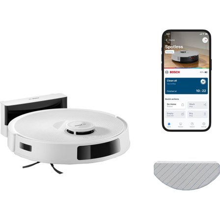 Bosch - Robotstøvsuger Spotless BCRC1W Hvit