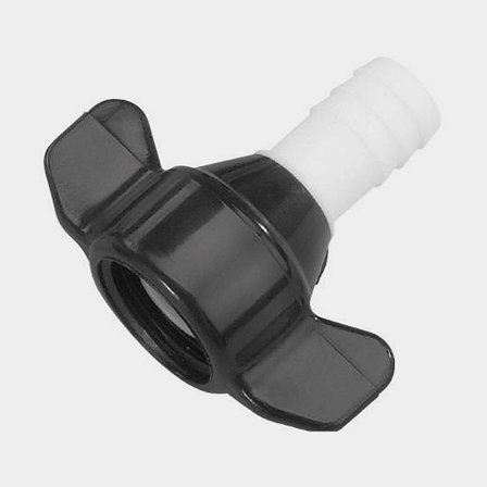 Bico de mangueira Shurflo para bombas, reto, 1/2" (NPT) (interno), mangueira de 13 mm (1/2′′), plástico