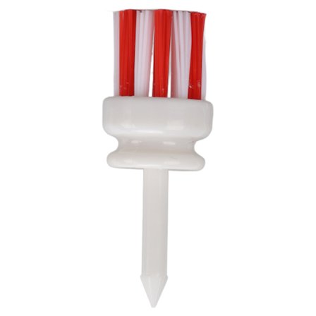 Golf T-shirts Plast lång bollbas Lågfriktion borststöd T-shirt för långa träffträning (54 mm Vit och Röd)