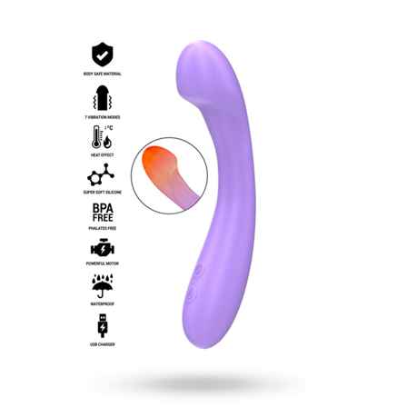 Becky Vibrator Heatable 7 Vibrations - Vuxen.dk: For hende