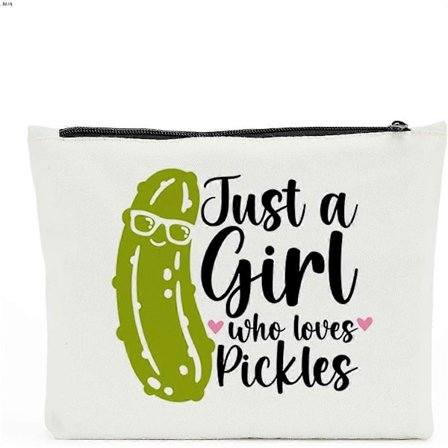 Pickle Gaver til Pickle Elskere, Pickle Gaver til Kvinder, Pickle Makeup Taske, fødselsdagsgave til pige bedste ven klassekammerat søster, Bare En 