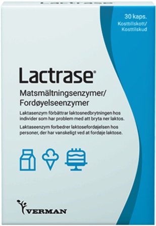 Biosym Lactrase 30 kaps., Helse & Madvarer, Kosttilskud, Fordøjelse & Fibre