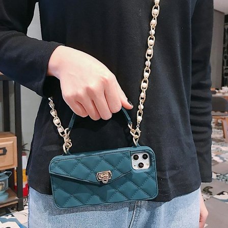 Case Kompatibel för Iphone Case med Crossbody Chain Kreditkortshållare 14pro