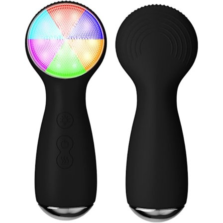 Elektrisk ansigtsrensebørste, 3-i-1 genopladelig silikoneskrubber med 3 vibrationshastigheder til dyb porerensning og massage, R