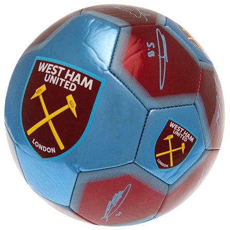 West Ham United FC #COYI Signature Football 5 Claret Red/Blue