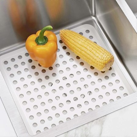 Liten oppvaskkummatte, 2-pakning oppvaskkummatter, oppvaskmatte