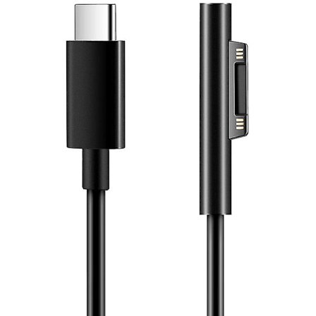 For Surface til USB C ladekabel for Surface Pro 3/4/5/6/7, Surface Laptop 3/2/1, Surface Go