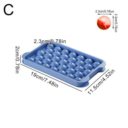 Isbitsform med lock, 33 fack Isboll Maker Form Rund Lätt att lossa