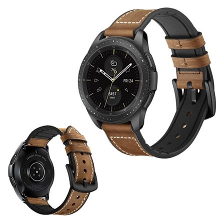 Samsung Galaxy Watch (42mm) klockarmband i koskinn - Brun