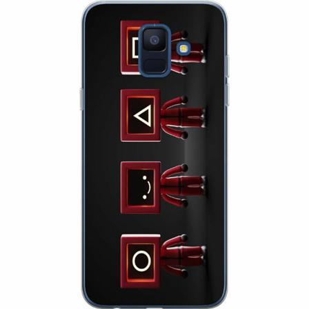 Samsung Galaxy A6 (2018) Genomskinligt Skal Squid Game