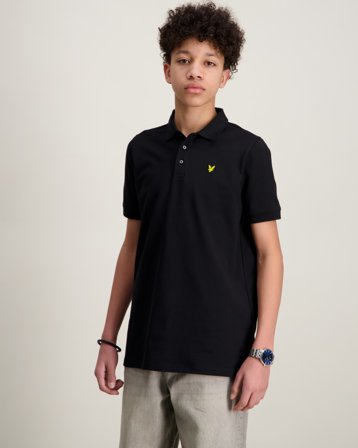 Lyle & Scott Plain Polo Shirt Schwarz Polo/Rugbyshirts Jungen - Kids Brand Store