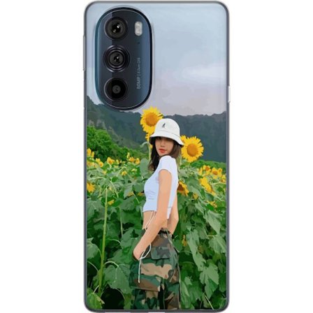 Kompatibelt Mobilskal till Motorola Motorola Edge 30 Pro Lisa Blackpink Solrosor K-pop Idol