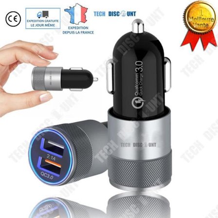 Laddare Bil - TD - 2 USB-portar - Universell 12V-24V - Kompakt - Intelligent