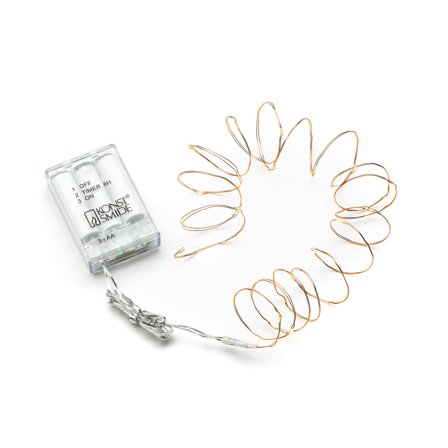 Konstsmide 1460-160 Lysslynge 20 lys Kobberfarget kabel, Belysning