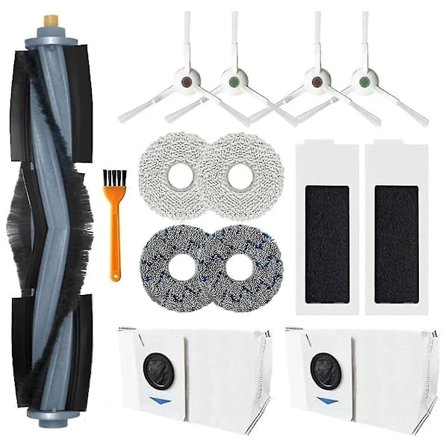 2024 För ECOVACS DEEBOT T20 Omni Robotstøvsuger Tilbehør Hovedsidebørste Hepa-filter Støvposer Moppepuder Reservedele