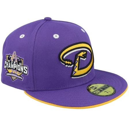 New Era - Arizona Diamondbacks Journey Pack 59FIFTY 20 Anniversary Purple/Gold Fitted Fitted Purple Cap - MLB @ Hatstore