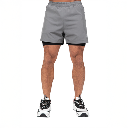 Gorilla Wear Cortez 2-In-1 Shorts Harmaa
