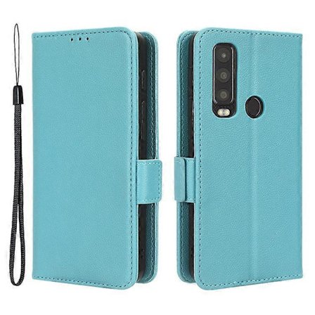 Kompatibel med Motorola Defy 2 5G / Cat S75 5G PU Lær Lommebok Etui Litchi Tekstur Flip Stativ Telefon Deksel med Stropp