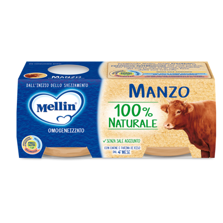 Mellin Omogeneizzato Manzo 2 X 80 Grammi