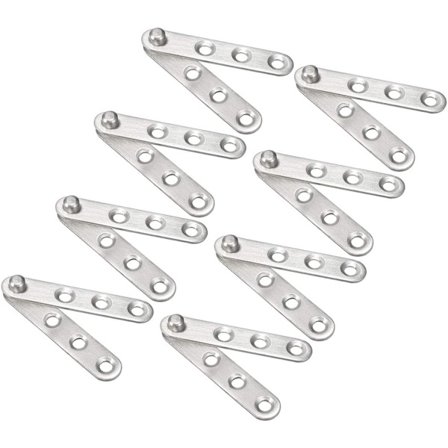 sourcing map 8 stk rustfritt stål dørpivot hengsel 360 ​​graders R