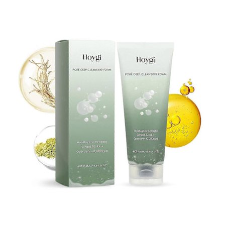 Hoygi Pore-Cleansing Facial Cleanser: Ljusar upp ansiktshuden, rengör akneärr på djupet och ger återfuktning och näring.
