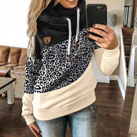 IC Hetter for kvinner Pullover Cowl Neck Casual Langærmet