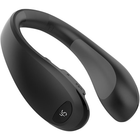 Elektrisk Halsvärmare, USB-Laddning, Digital Display, Bärbar, Powerbank (Svart)