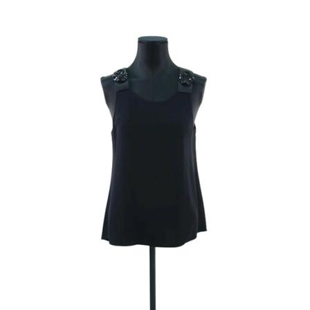 Armani Pre-owned Pre-ownedPolyestertoppe Sort, Dame