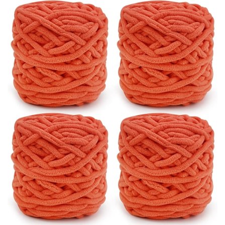 Stickgarn 4xStickgarn för Virkning, Mjuk Chunky Garn för Garnprojekt