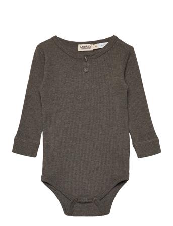 Body Ls Bodies Long-sleeved Brun MarMar Cph