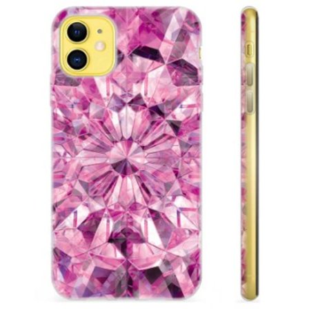 iPhone 11 TPU-Skal - Rosa Kristall