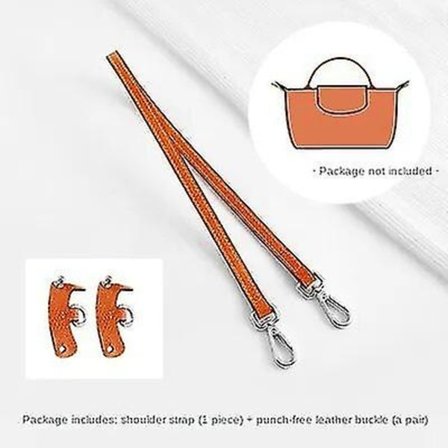 Laukkuhihna Longchamp-laukun muuntamistarvikkeisiin Ilmainen lävistys minilaukun olkahihnalle Min(Oranssi-65CM)